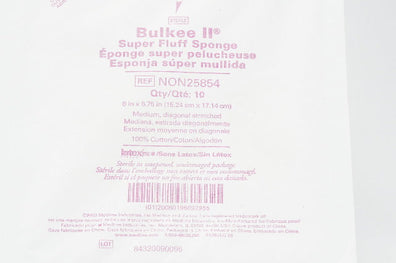 Medline NON25854 Bulkee II Super Fluff Sponge, Medium 6 x 6.75 inch - Pack of 10